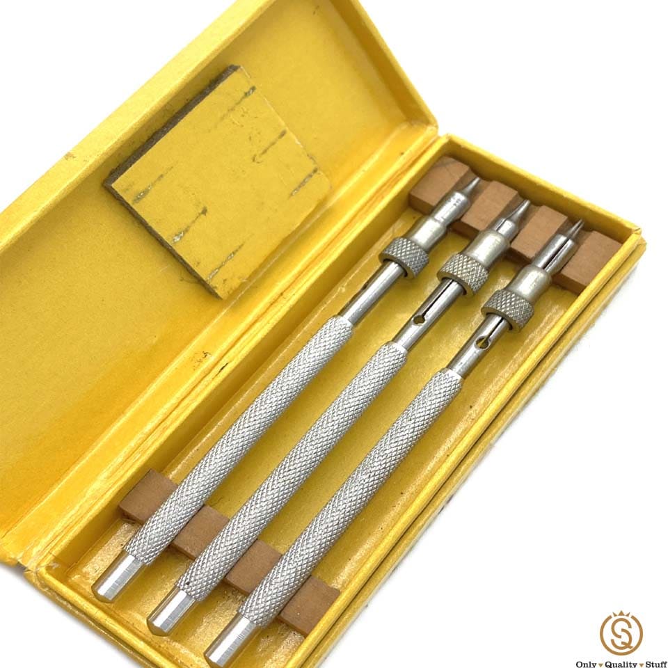 Bergeon 2566 Set di 3 Mandrini per Viti di Bilanciamento Regolabile