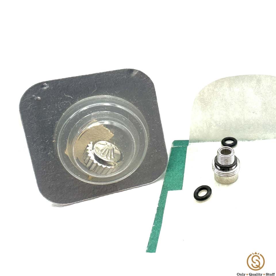 Rolex 24-702-0 + 24-7020 Corona Acciaio Triplock e Tubo Corona 1680 | 5513 | 6263 - immagine 2