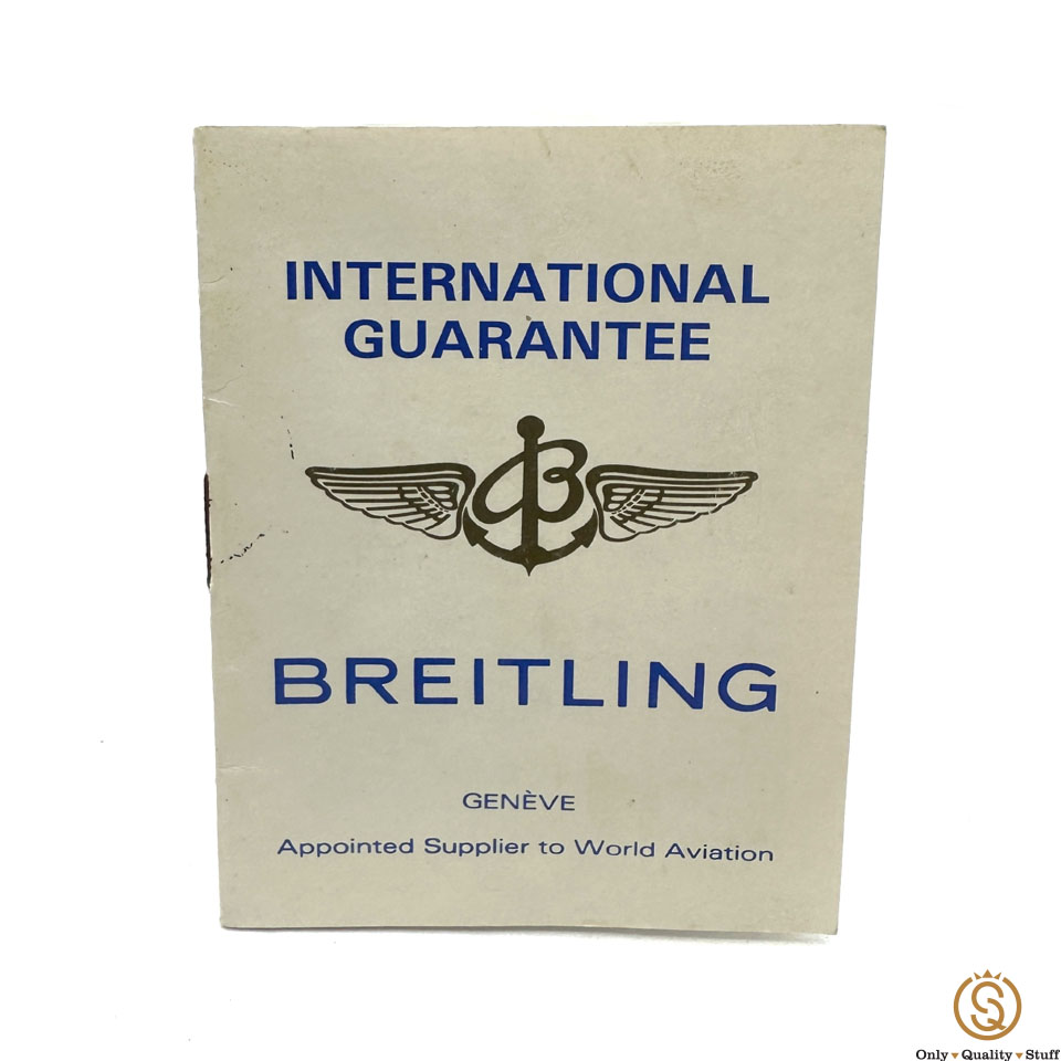 Breitling Chronomat Libretto – Garanzia Internazione 1997